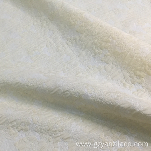 Beige Brocade Fabric Jacquard Fabric